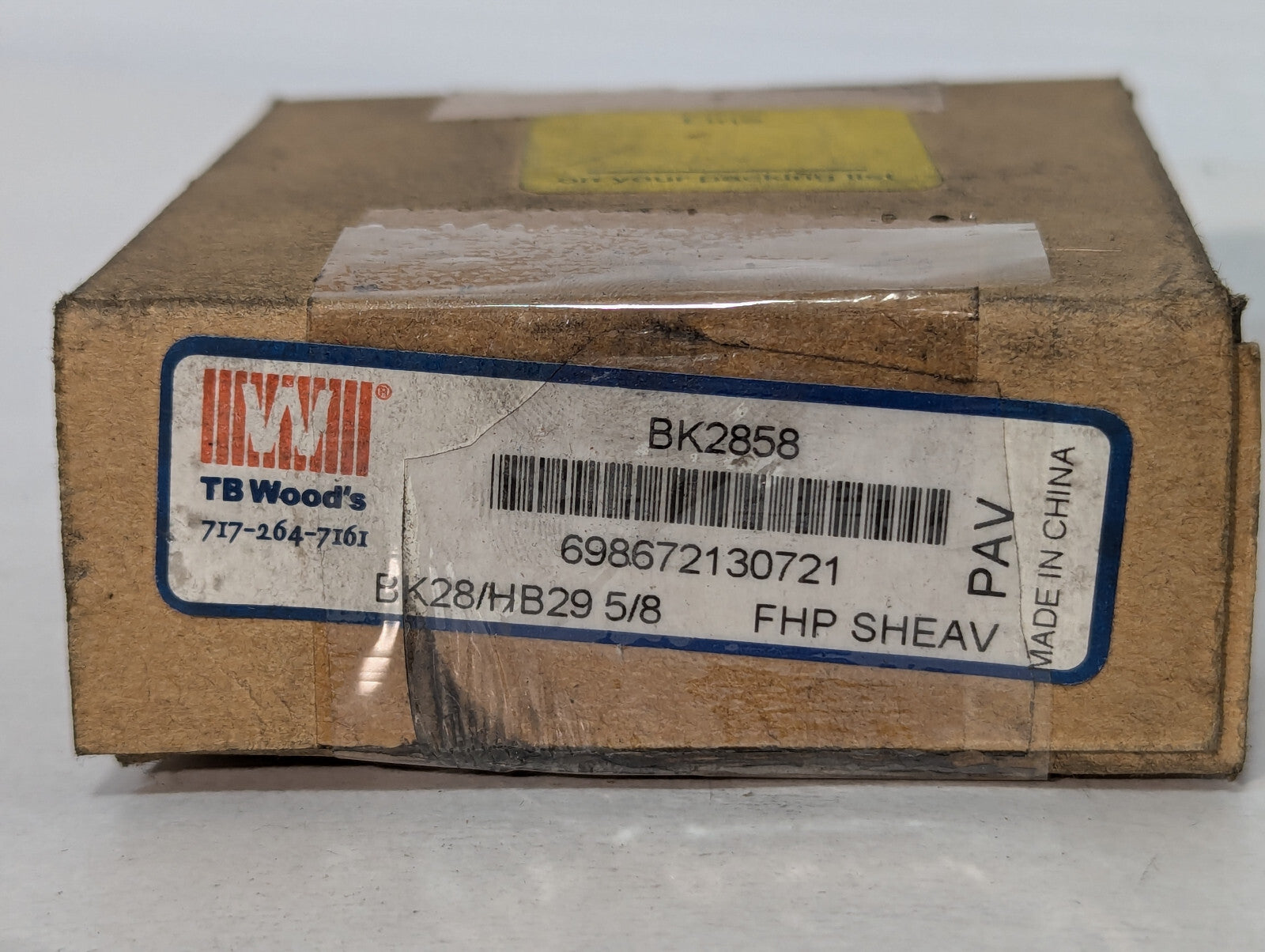 TB Wood's BK2858 FHP Pully Sheave 5/8" Bore, BK28/HB29