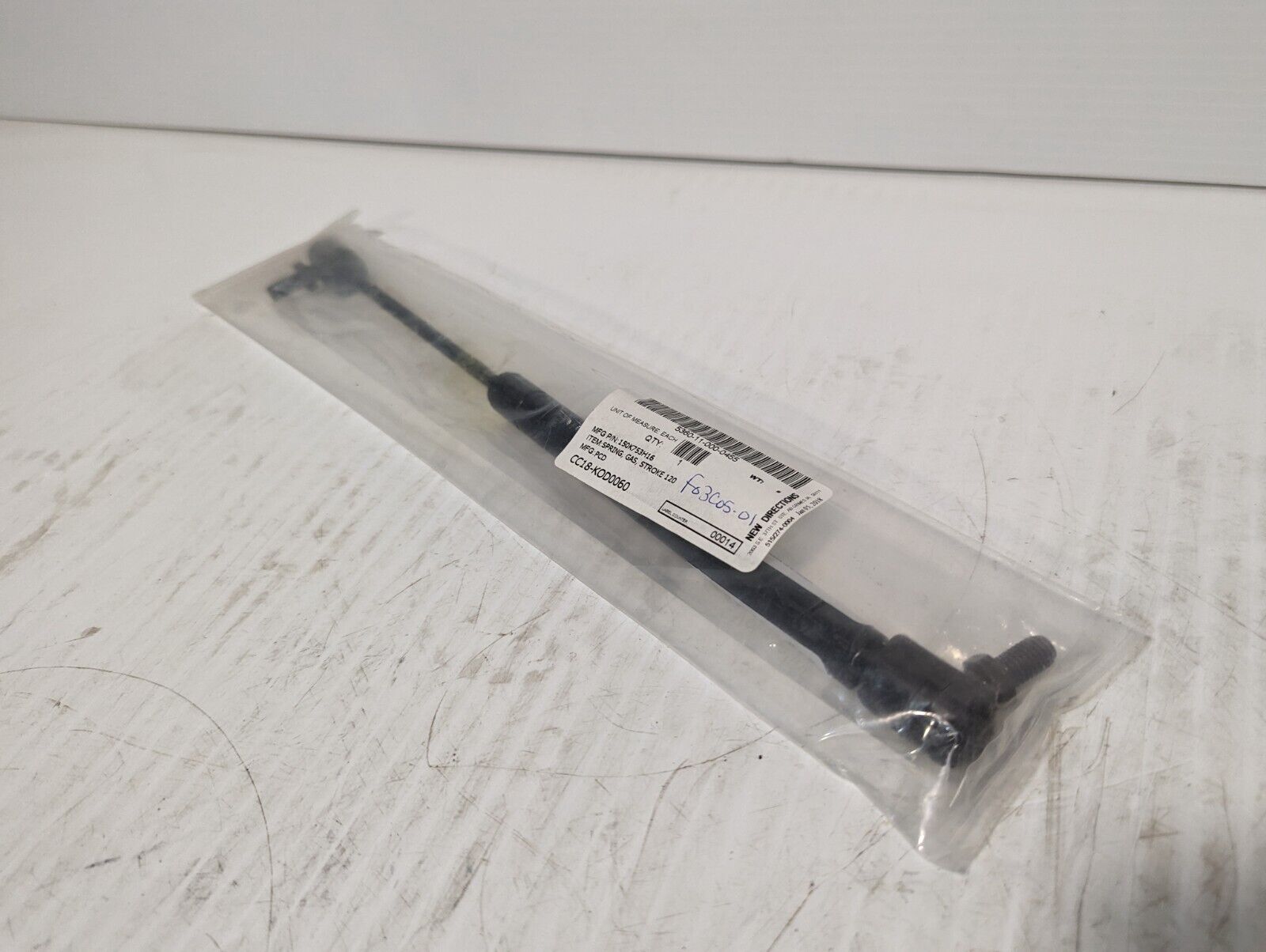 IGS 66Z100058ZZ0200 Volumeline Gas Spring 120mm Stroke, 45 lbs. Force -Free Ship