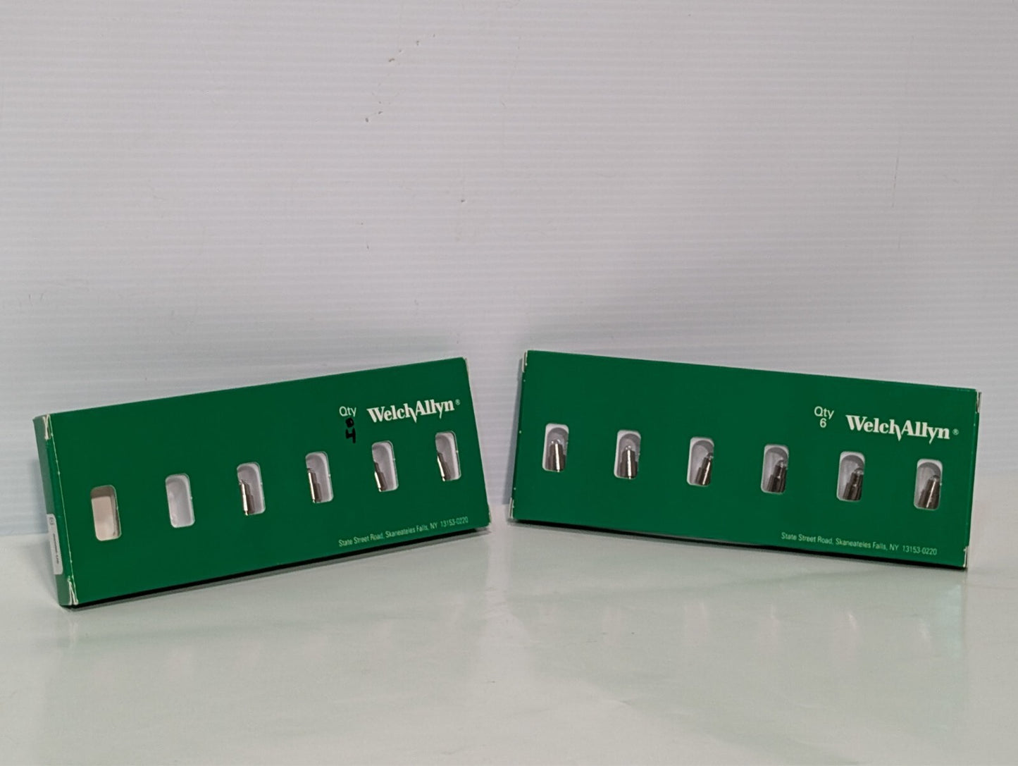 (10) Welch Allyn 06500-U6 Halogen Lamp 3.5V for MacroView Otoscope - Box of 6, 4