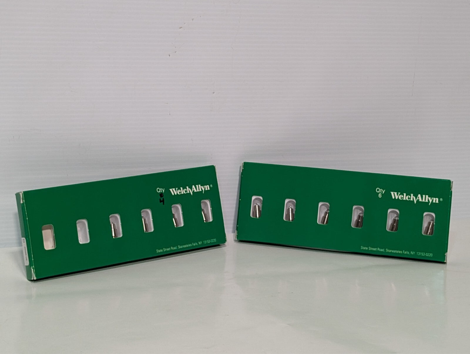 (10) Welch Allyn 06500-U6 Halogen Lamp 3.5V for MacroView Otoscope - Box of 6, 4