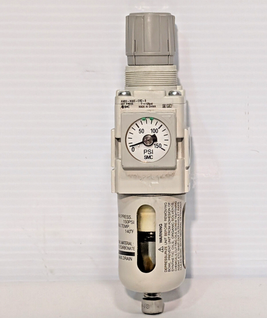 SMC AW20-N02E-CRZ-B Polycarbonate Regulator with Filter, 150psi