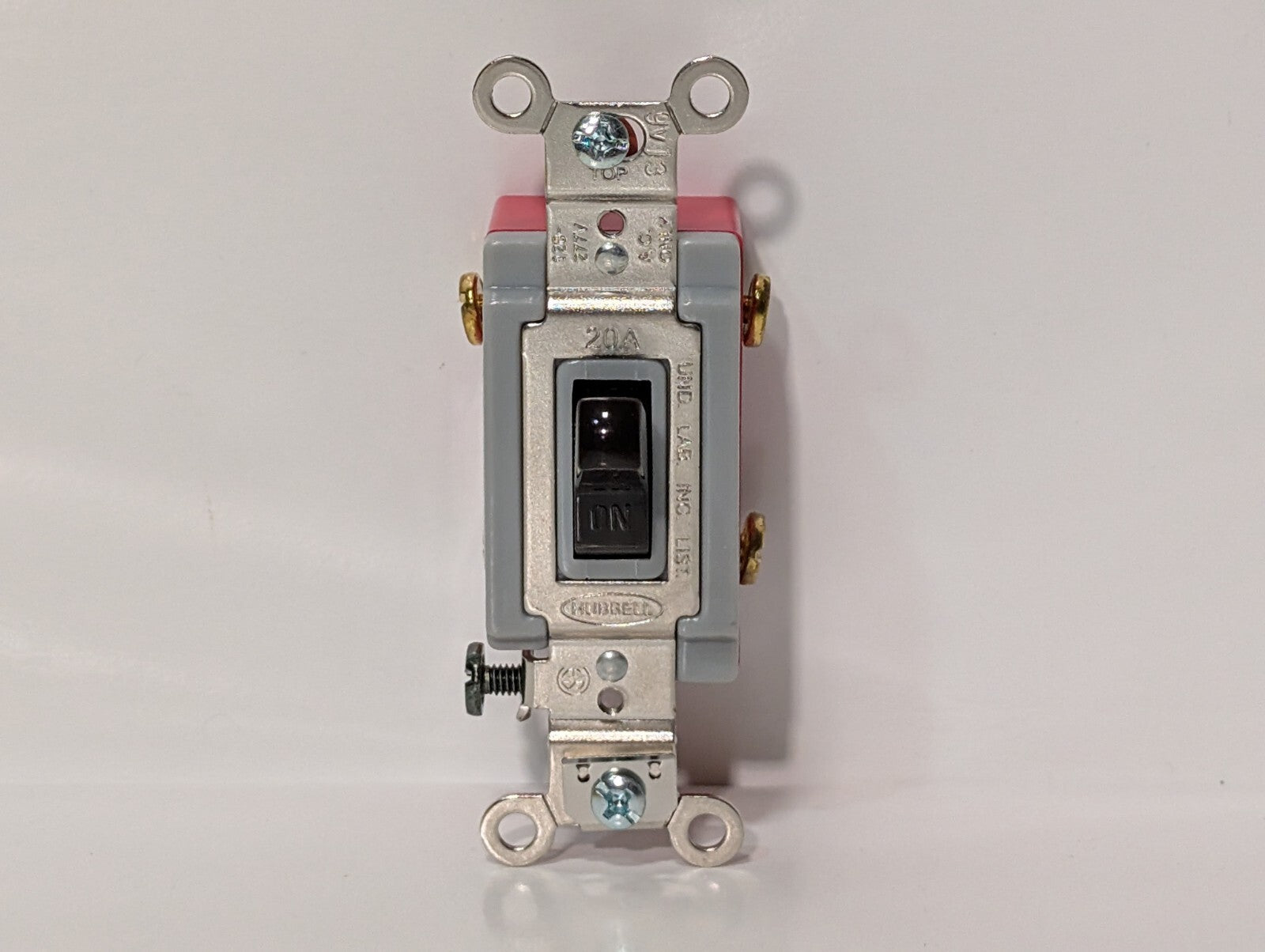 [2] Hubble HBL1222 Nylon Toggle Switch, 2 Pole 20A 120-277VAC