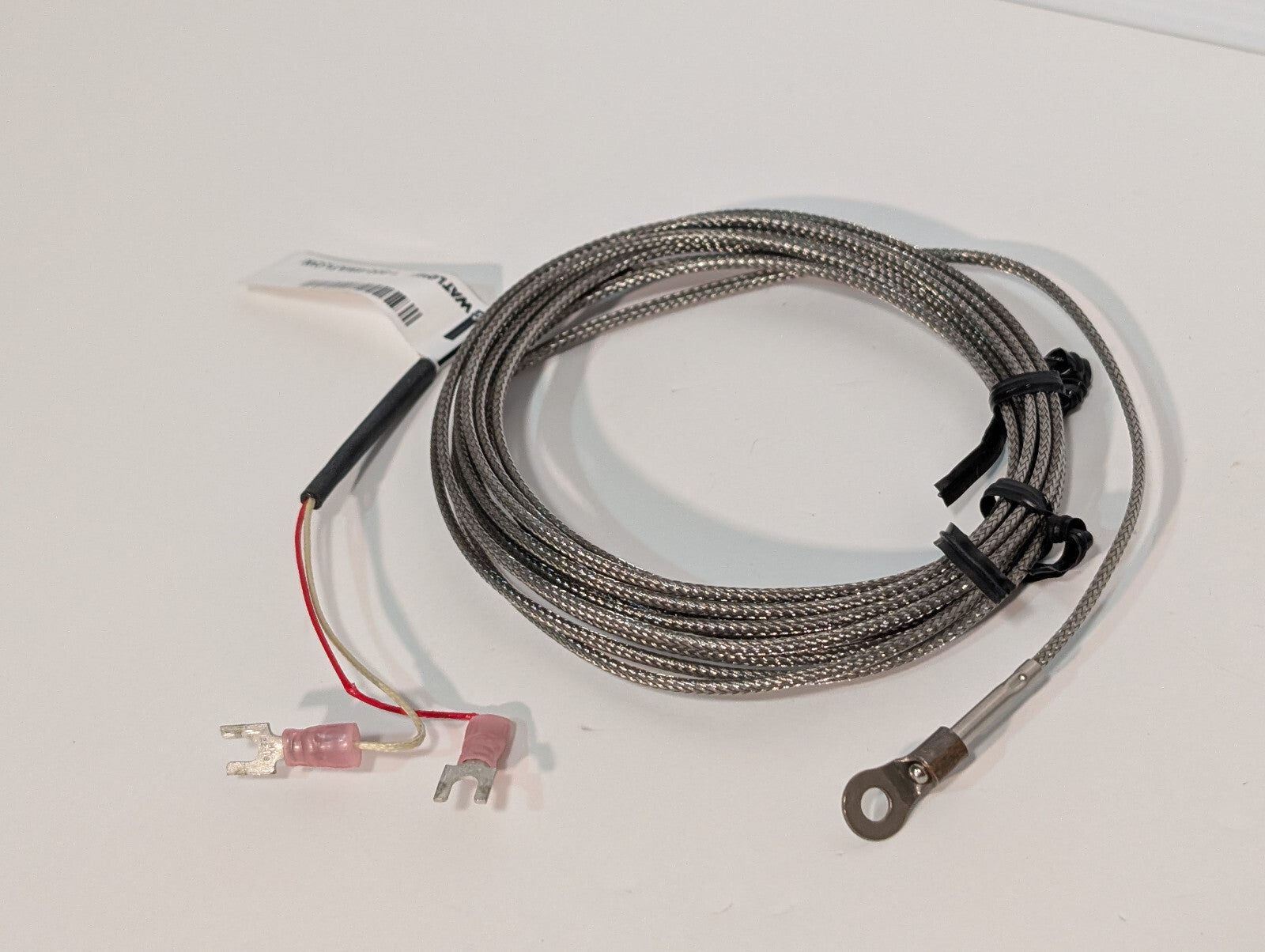 Watlow 70XJSUB130B Ring Terminal Tube Wire Thermocouple, Clamco 206-30, 3330-058