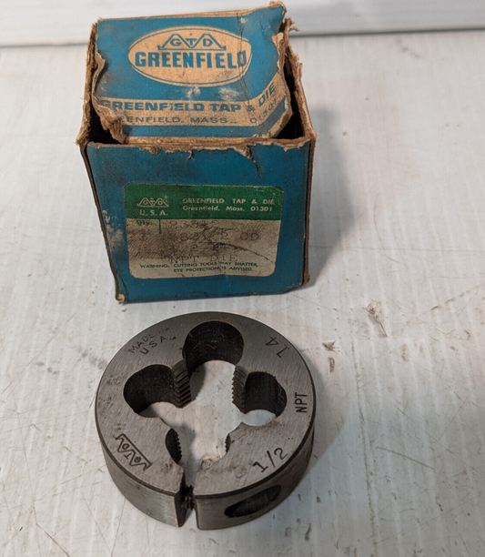 United-Greenfield 23312 NPT Die 1/2-14, TRW Inc. Pipe Threader -Made in USA