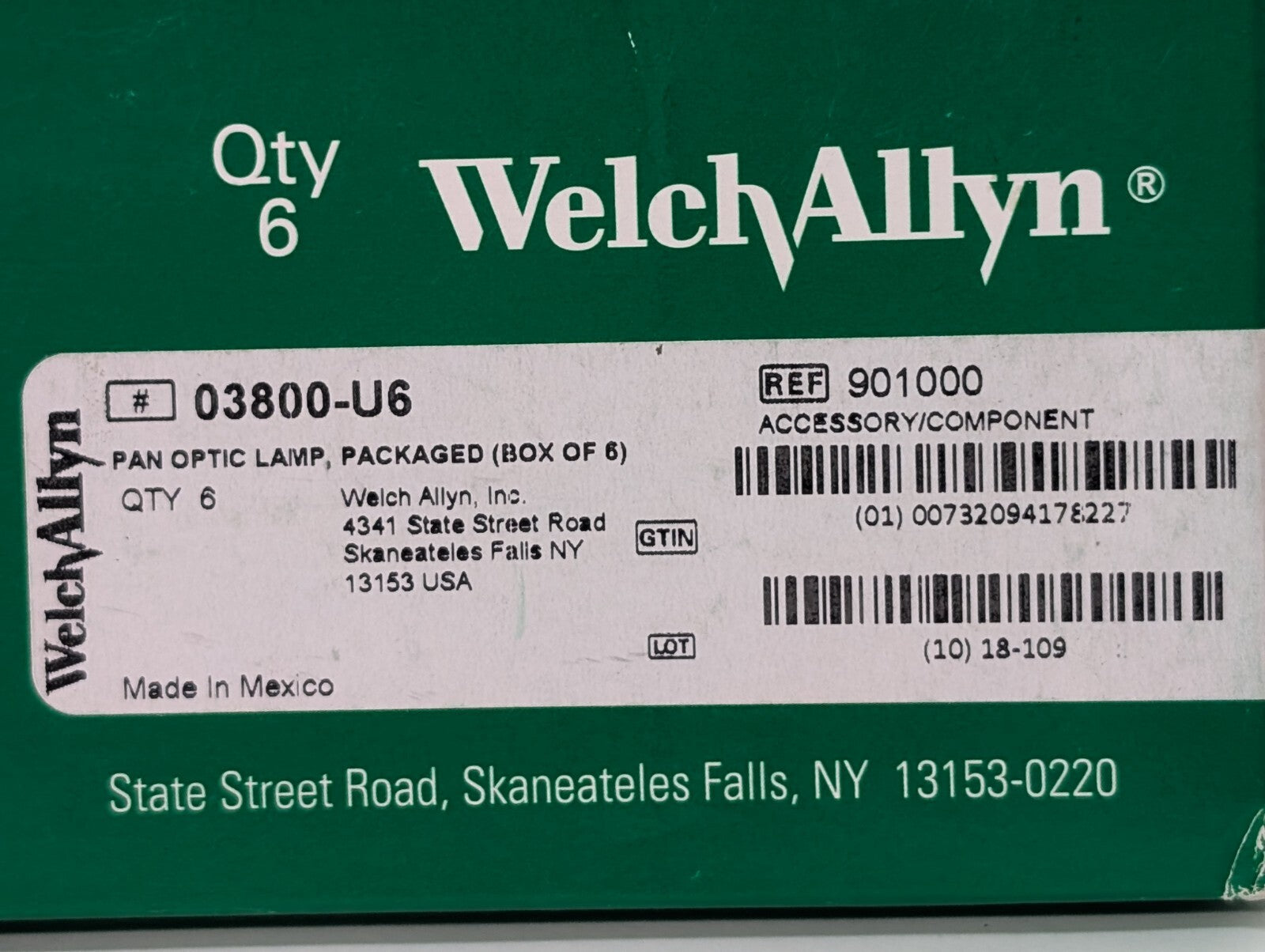 [10] NEW Welch Allyn 03800 Replacement Bulbs for 11820 11810 11800 03800U6
