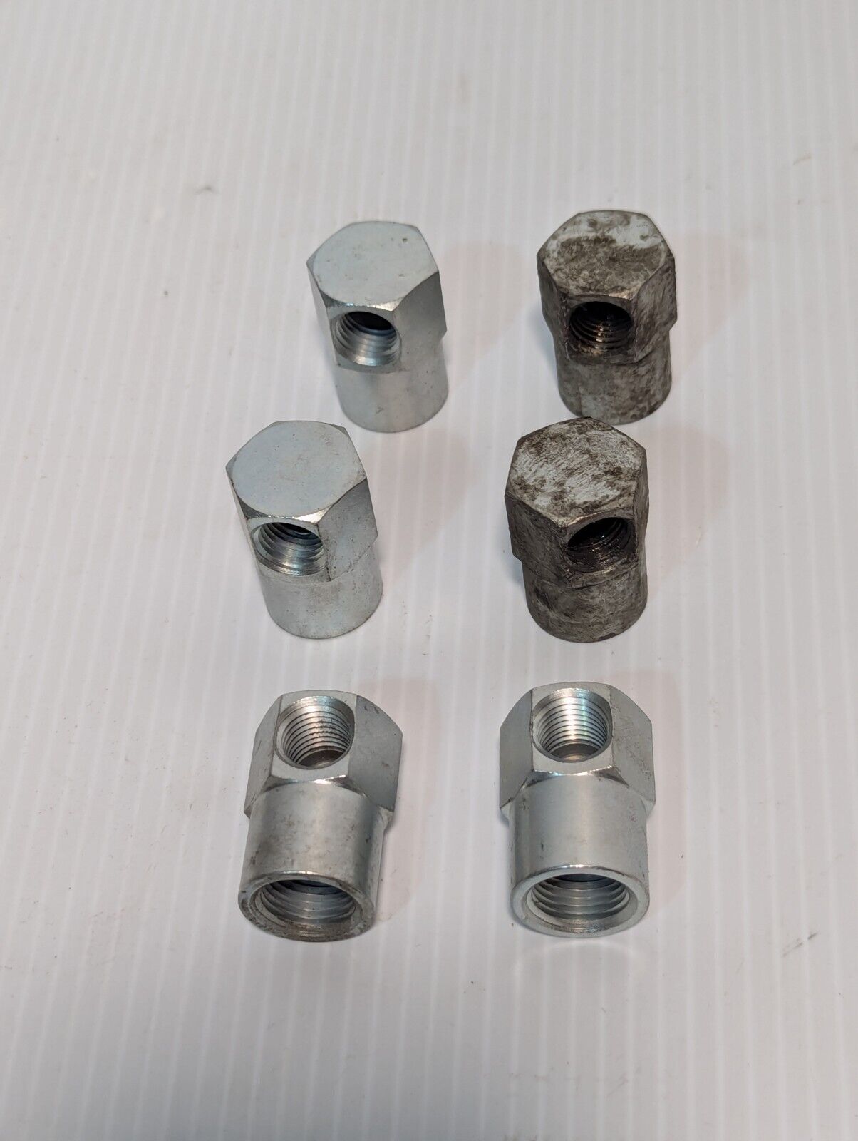 Lot of 6 PCS Company HS-4 Zinc Plated Hex Elbow, 1-3/8" Length - Free Shipping