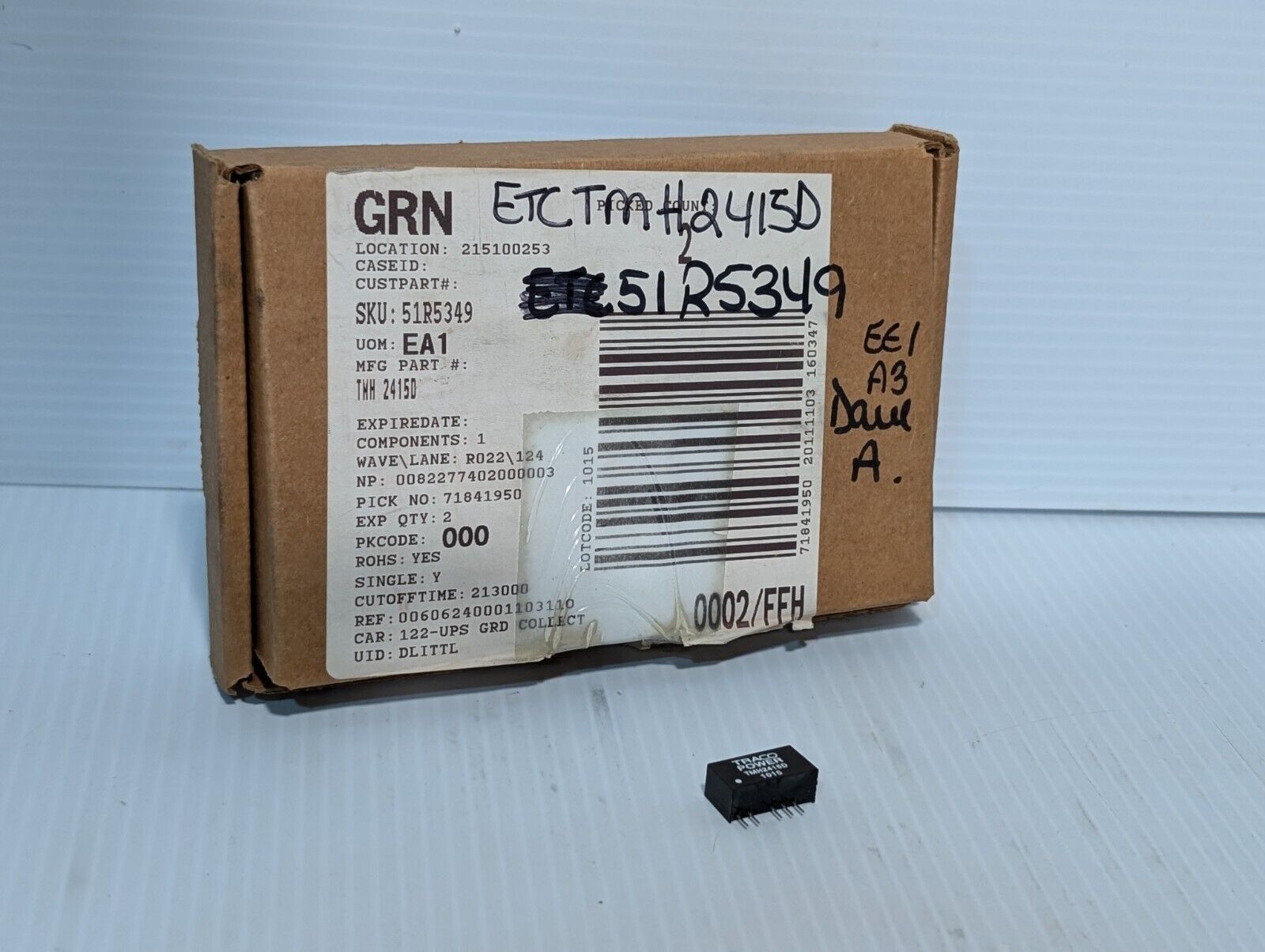 Traco Power TMH2415D, 1015 EEL A3 Dual A, DC Converter, Converter DC