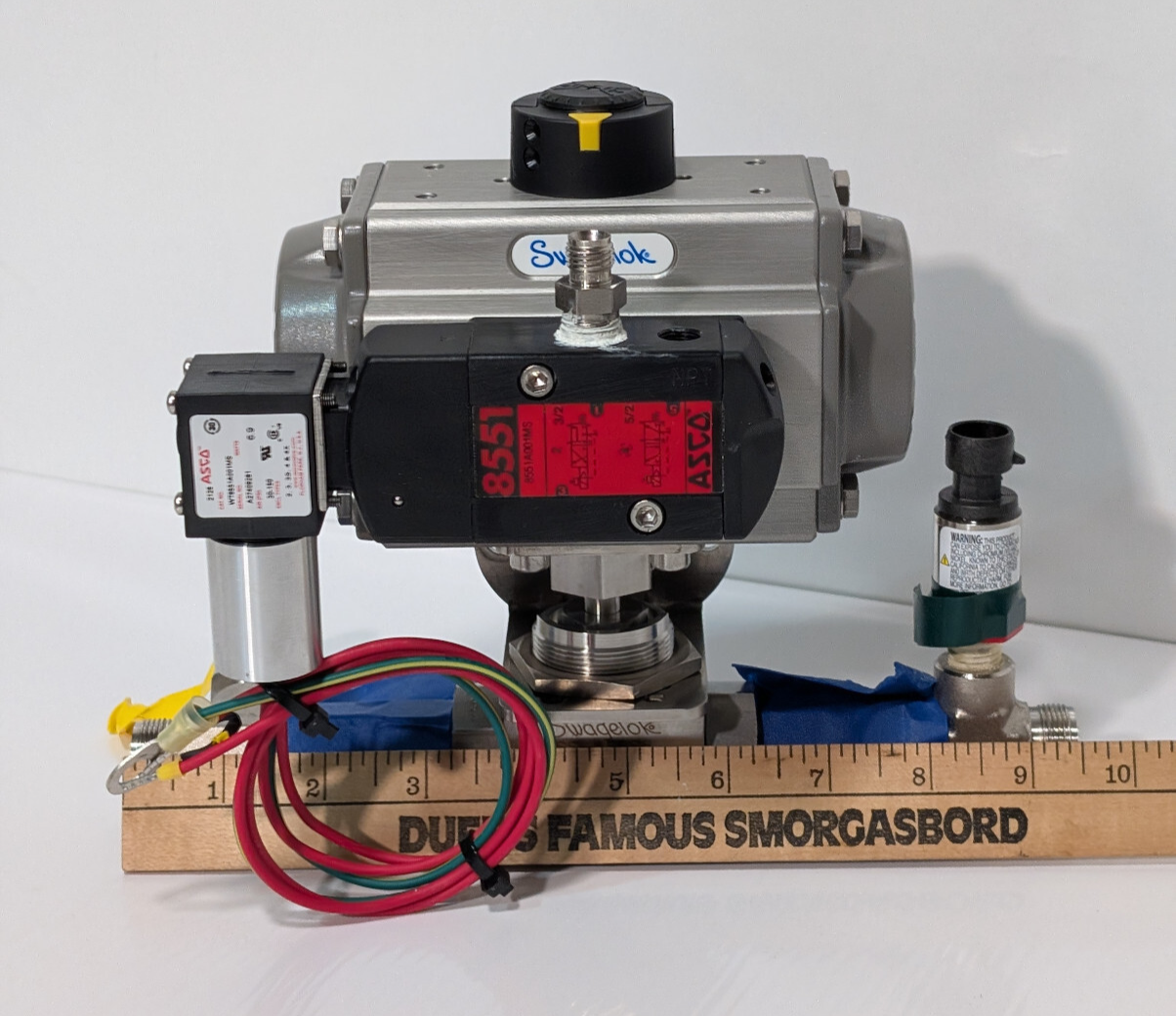 Swaglok MS-A30-4-DIN Spring Return Assy SS-AFSS8 Control Valve ASCO WT8551A001MS