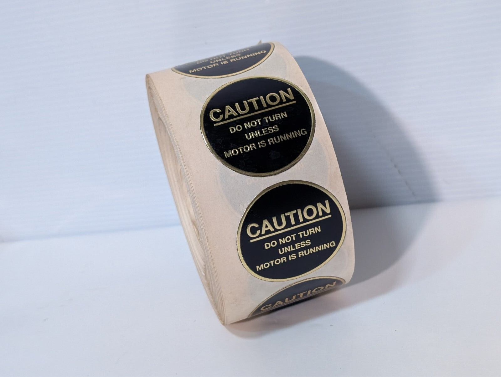 (4 Rolls) Caution Tape - Do Not Turn Unless Motor Is Running