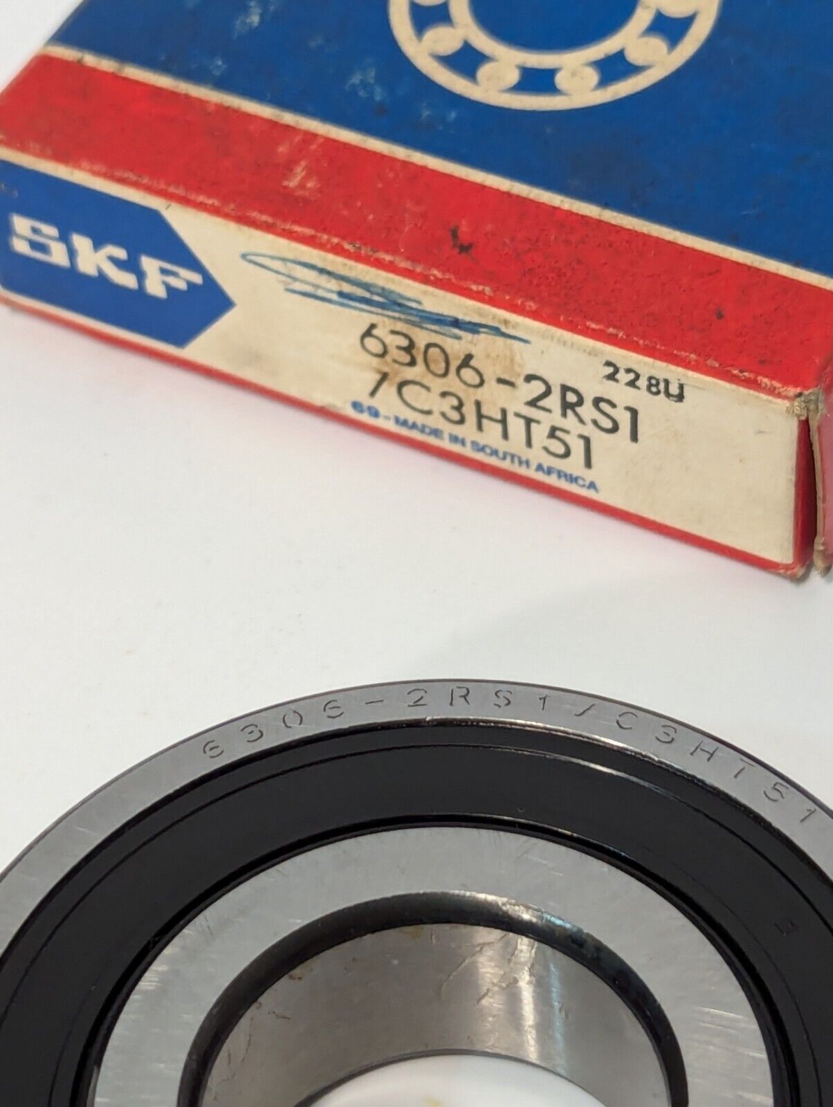 SKF 6306-2RS1/C3HT51 Deep Groove Ball Bearing, 72mm OD x  30mm Bore x 19mm Width