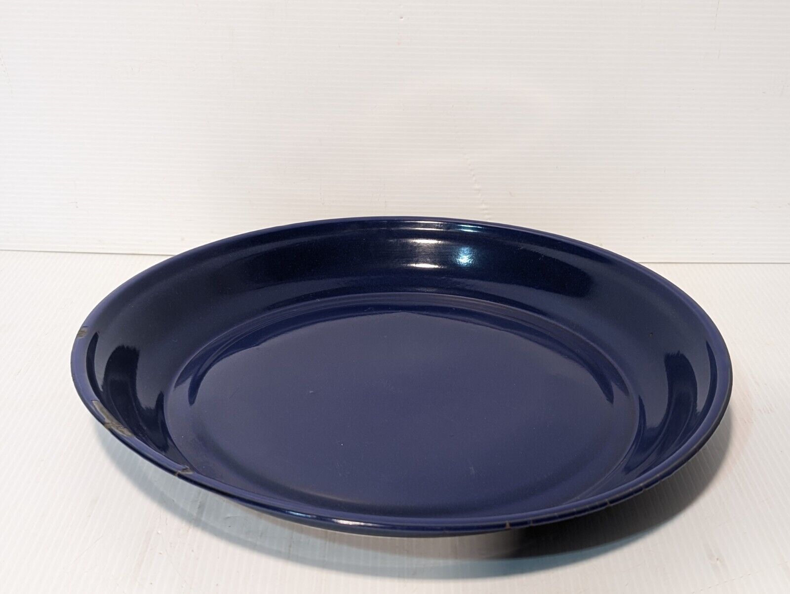 Vintage Sturdy Dark Blue TAIPRO Serving Tray, 15 3/4" inches diam- Free Shipping