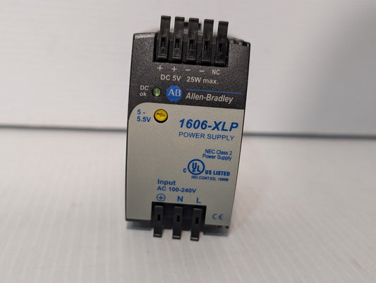Allen Bradley 1606-XLP25A Power Supply, 25W, 100-240VAC  - Free Shipping