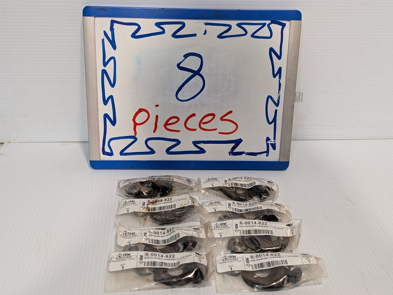 Lot of 8 IEM 6-0014-822 B/B Washer Assembly 1.75 Diam - Free Shipping+Returns