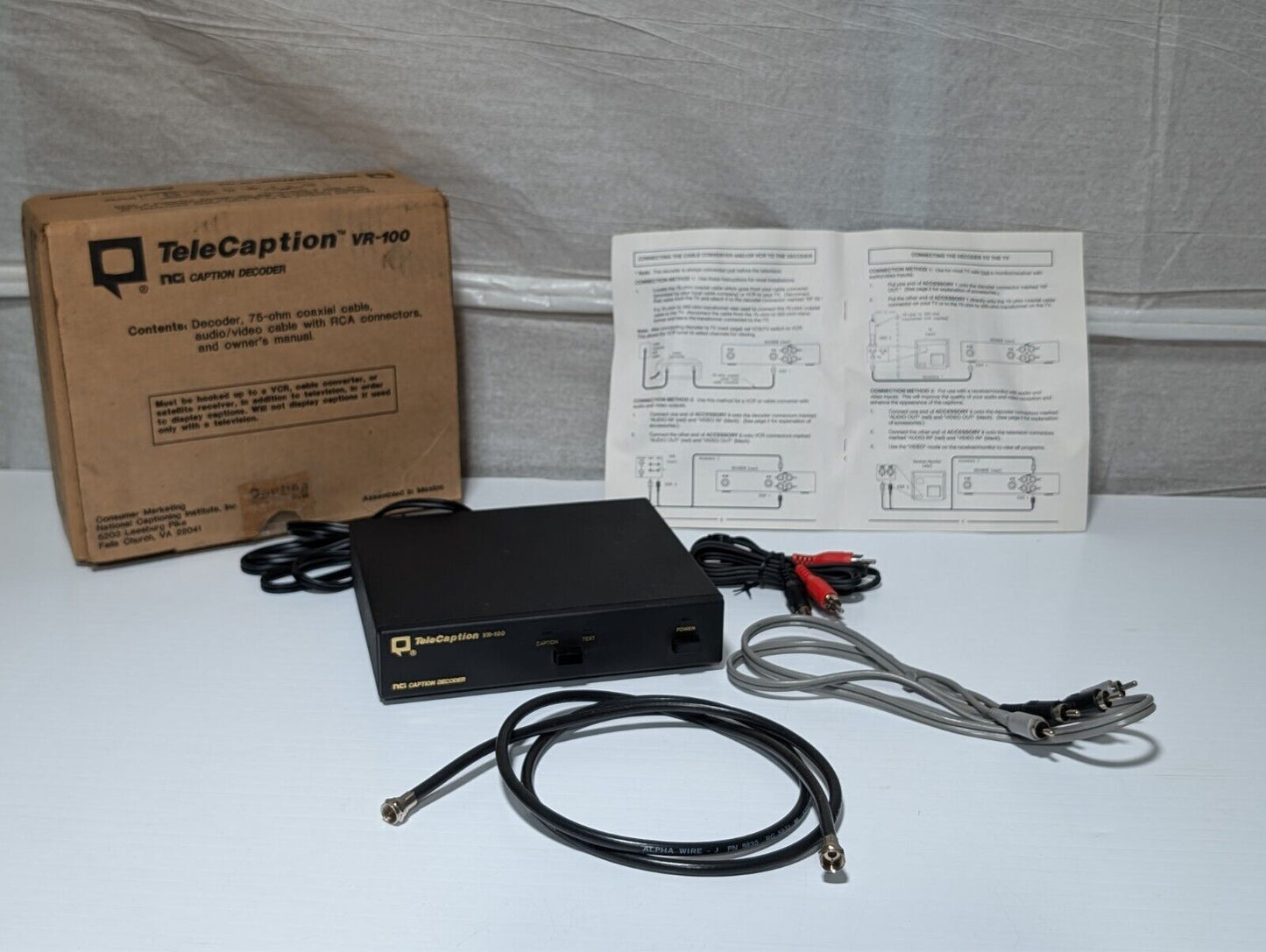 TeleCaption VR-100 Nci Closed Caption Decoder