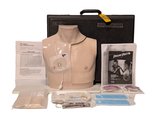 Vata Chester Chest 400P Anatomical Healthcare Model Port Training Mannequin