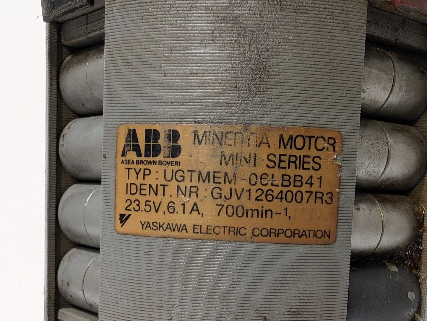 Yaskawa ABB Minertia UGTMEM-06LBB41 DC Tachometer Generator Servo Motor TG-7SVC