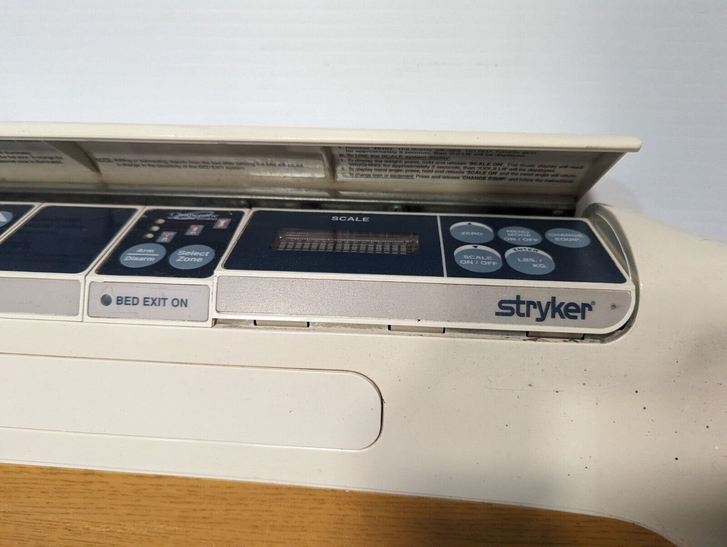 Stryker Secure II Hospital Beds 3002 Electronic Control Panel - Free Shipping