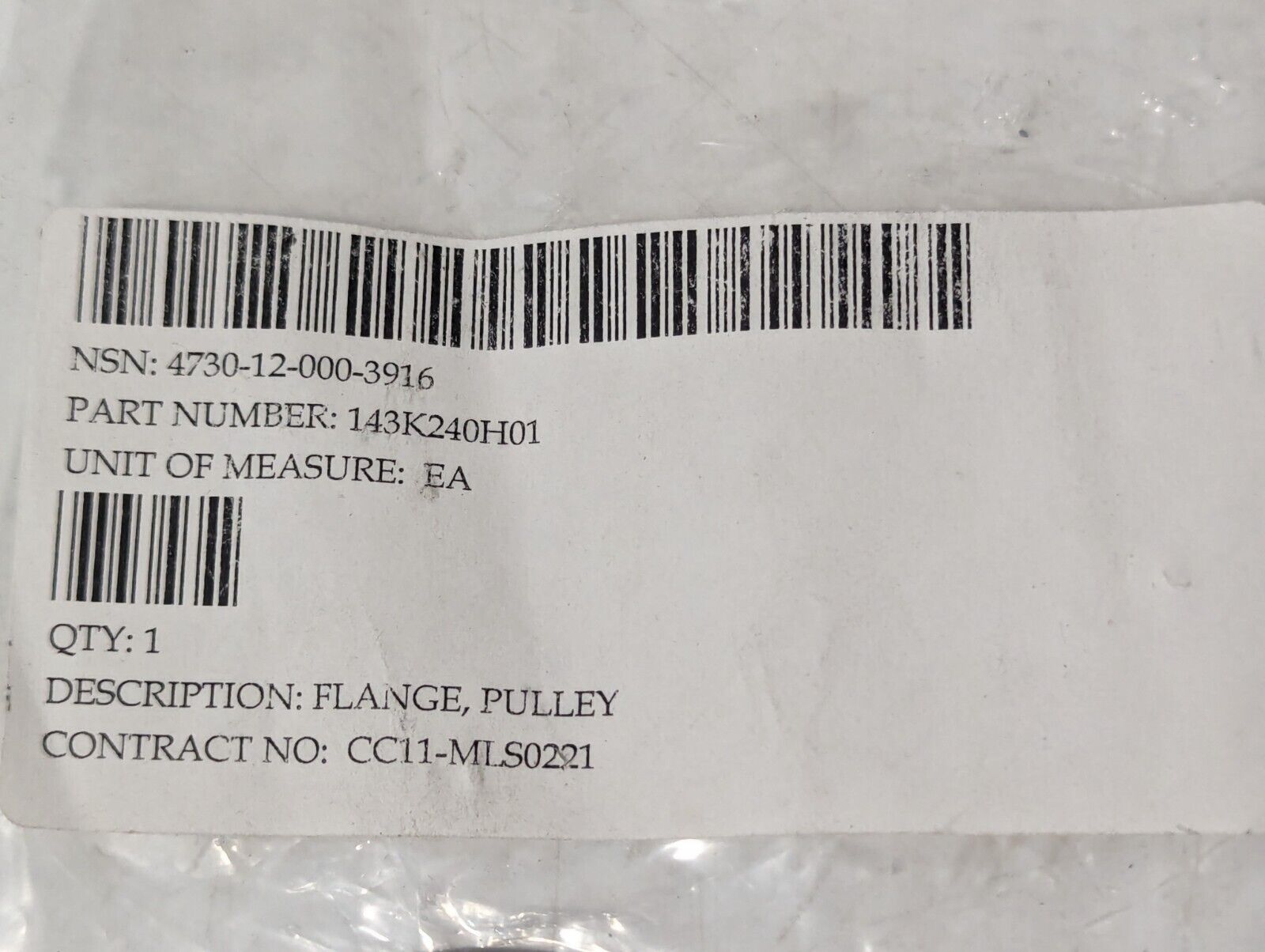 4730-12-000-3916 143K240H01 Flange Pulley