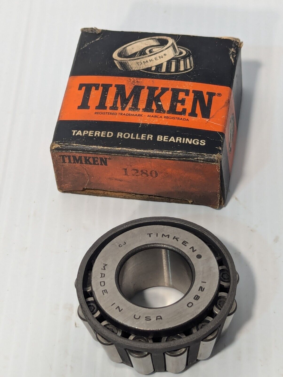 Timken 1280 Tapered Roller Bearing, Single Cone, Straight Bore - Free Shipping