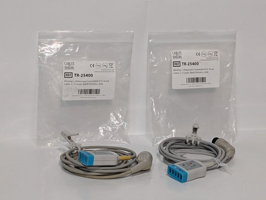(1) Mindray Datascope Compatible ECG Trunk Cable TR-25400 Compat. MR-2540 AAMI