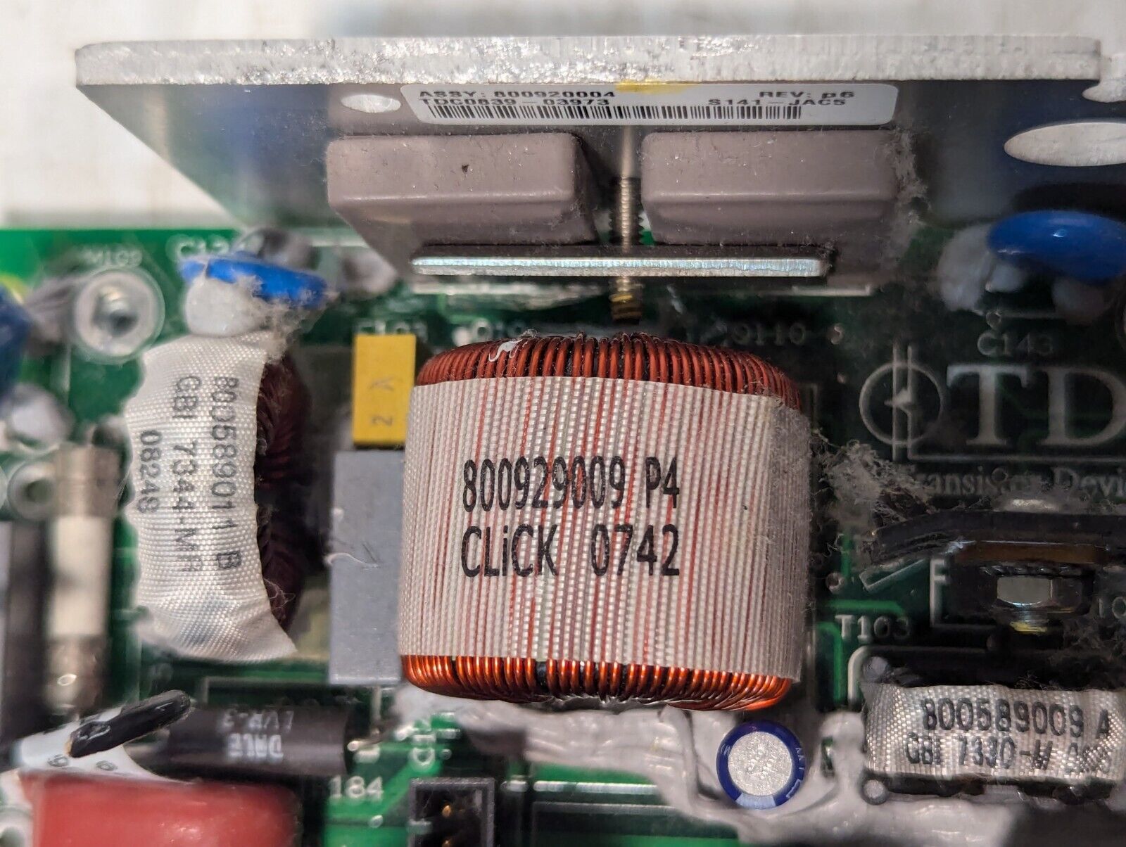 TDC0838-04018 Printed Circuit Board, CP8-94V-0, Loaded - Free Shipping