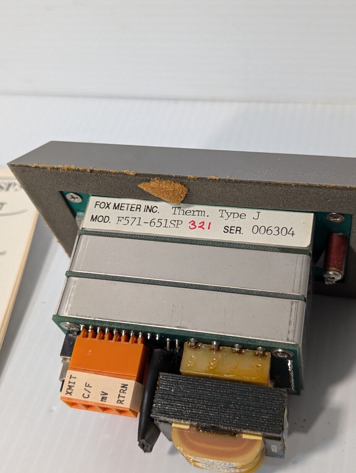 Fox Meter F571-651 J SP321 6 Digit Thermocouple Display - Free Shipping