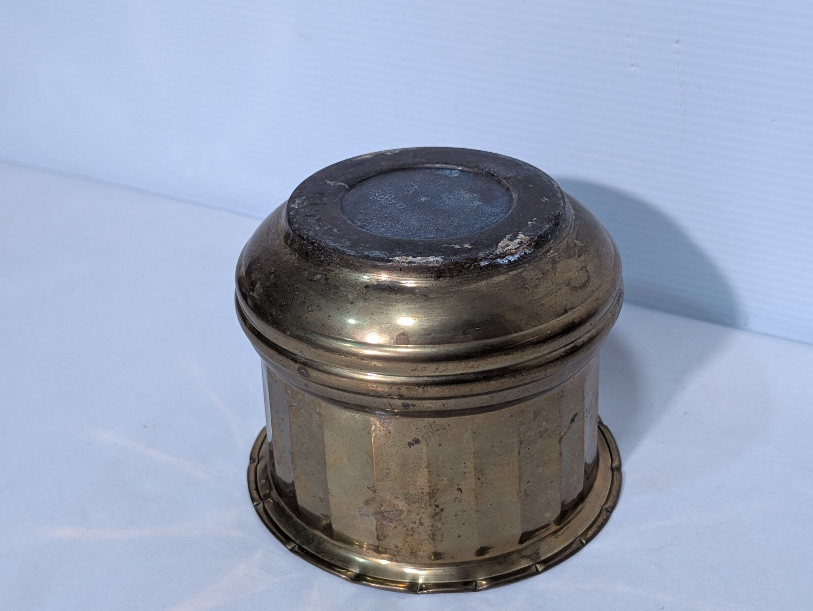 Vintage Brass Round Pot Planter Bucket