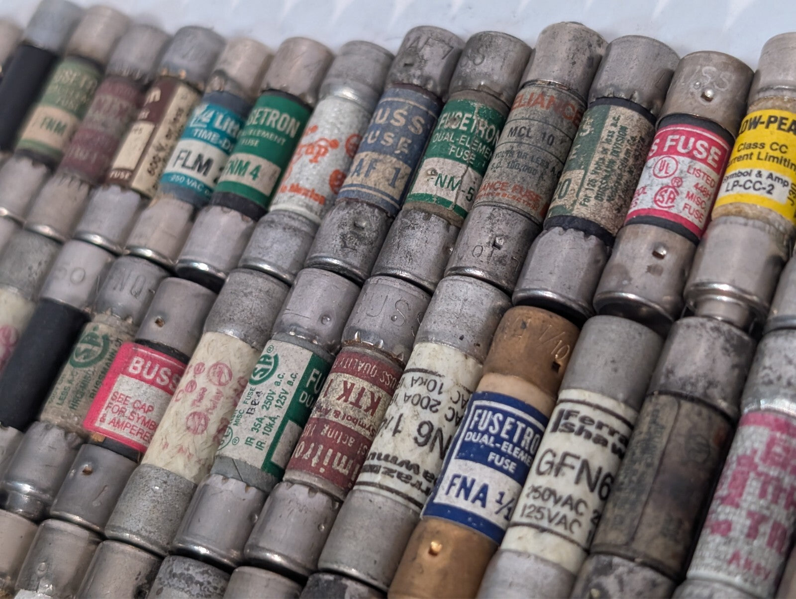 (119) Assorted Fuses, Many Brands and Amperages, Class CC and Similar Sizes