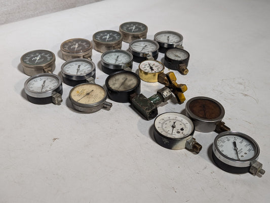 (15) Pressure Gauges and Compression Testers Incl. SEC-201L-254 BC Ames 303