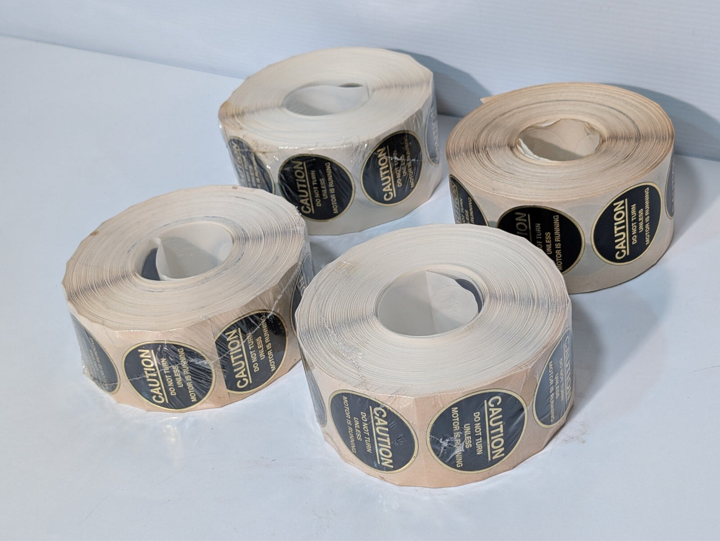 (4 Rolls) Caution Tape - Do Not Turn Unless Motor Is Running
