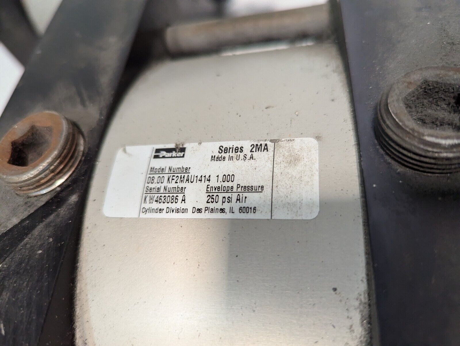 Parker 08.00KF2MAU1414 1.000 Pneumatic Cylinder - Free Shipping