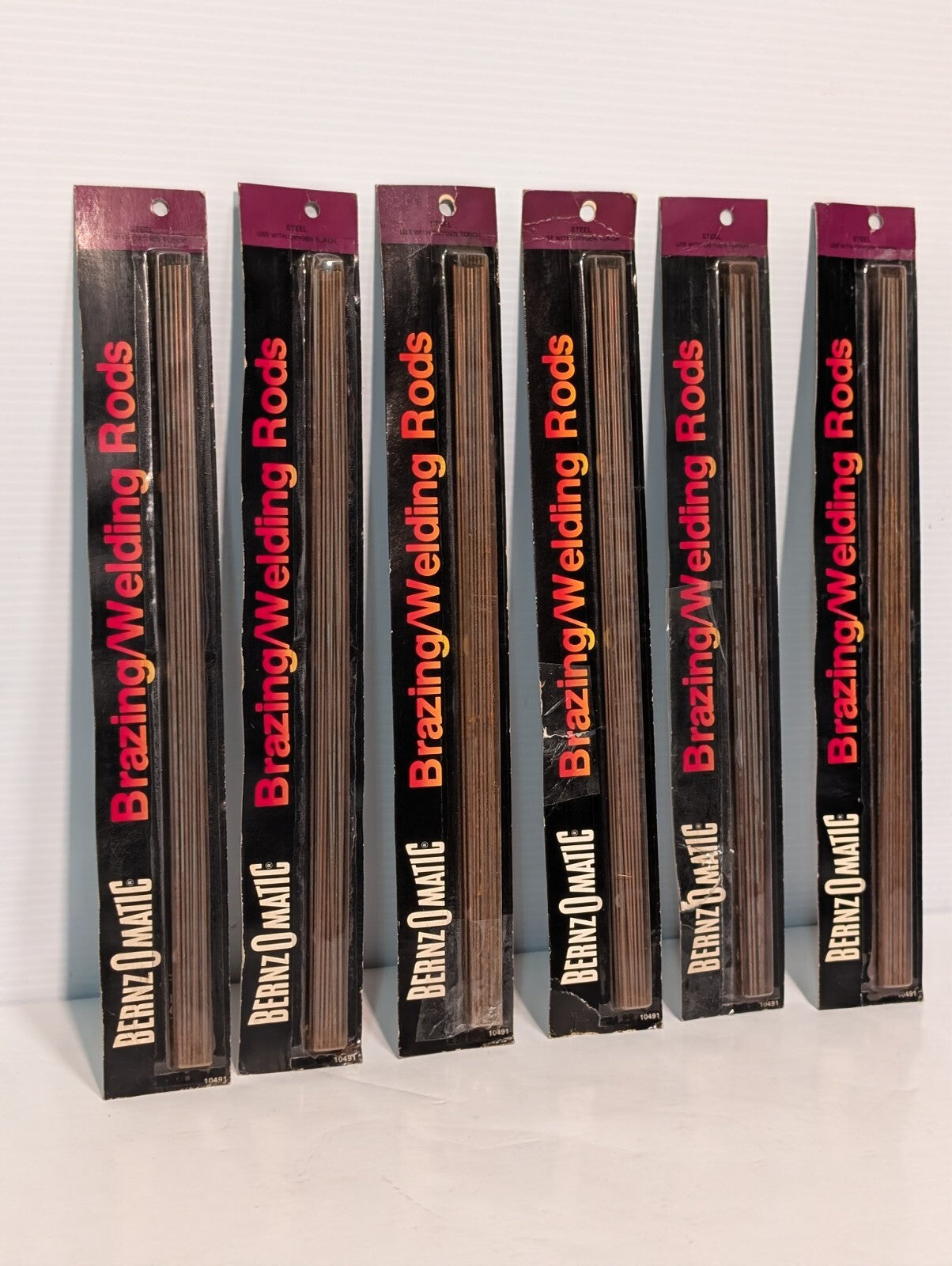 (6) BernzOMatic Brazing/Welding Rods, Probably SWR-10, 1 Pack of 6