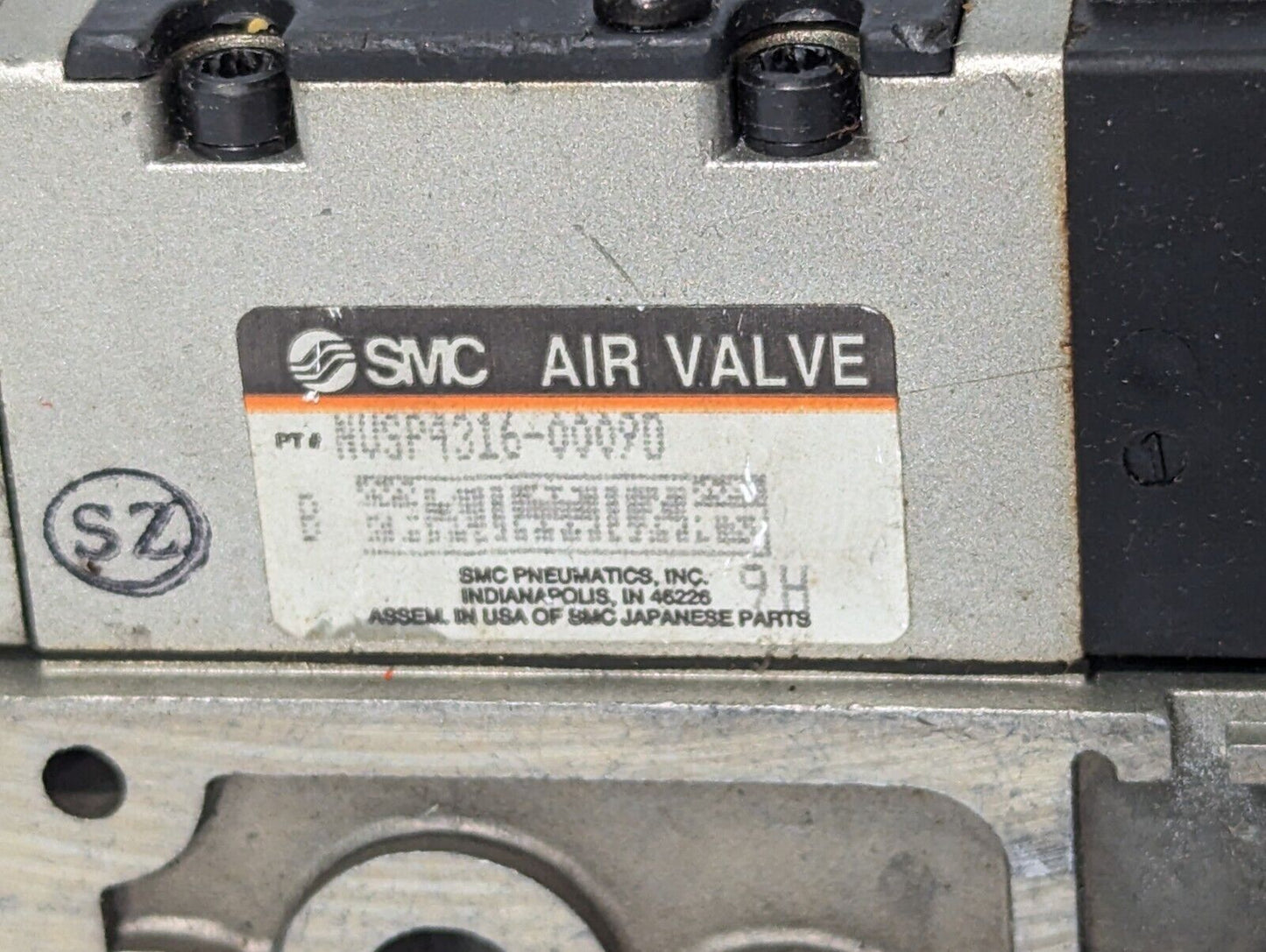 SMC NVSP4316-0009D Air Valve with Manifold, 110v @ 50Hz / 120v @ 60Hz -Free Ship