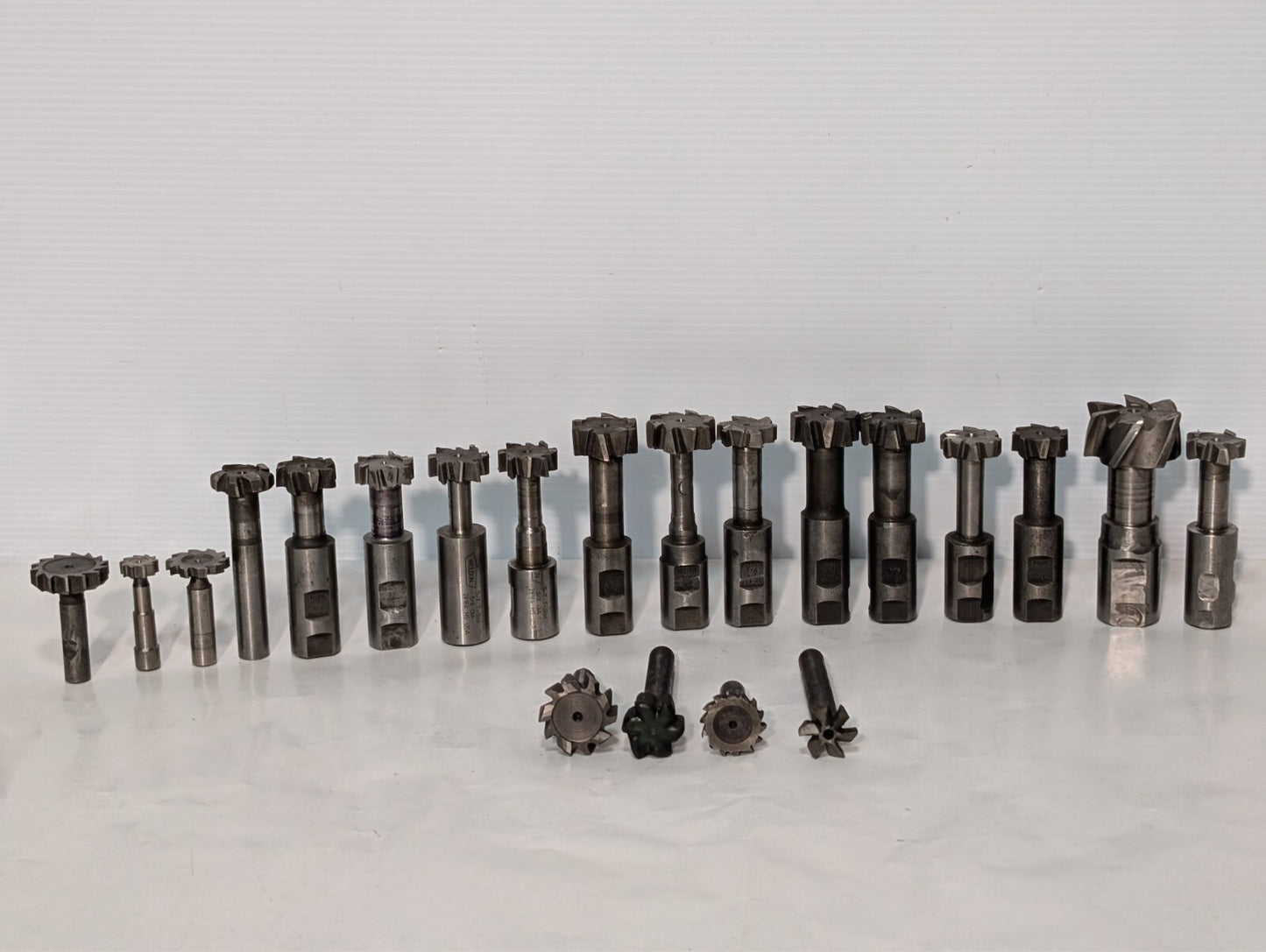 (21) Weldon T-Slot Cutters, Assorted, Includes 3/4 6-7, 5/7 5/8, See photos