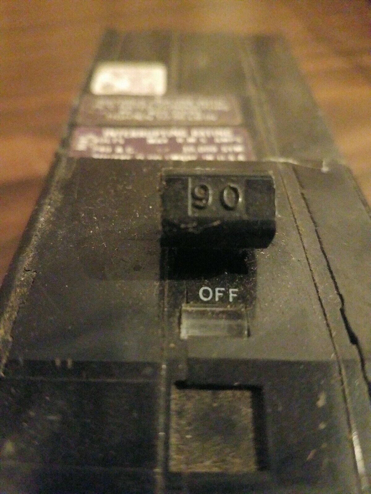 Square D Q1390, 90 amps, 3 pole, 240 VAC circuit breakers