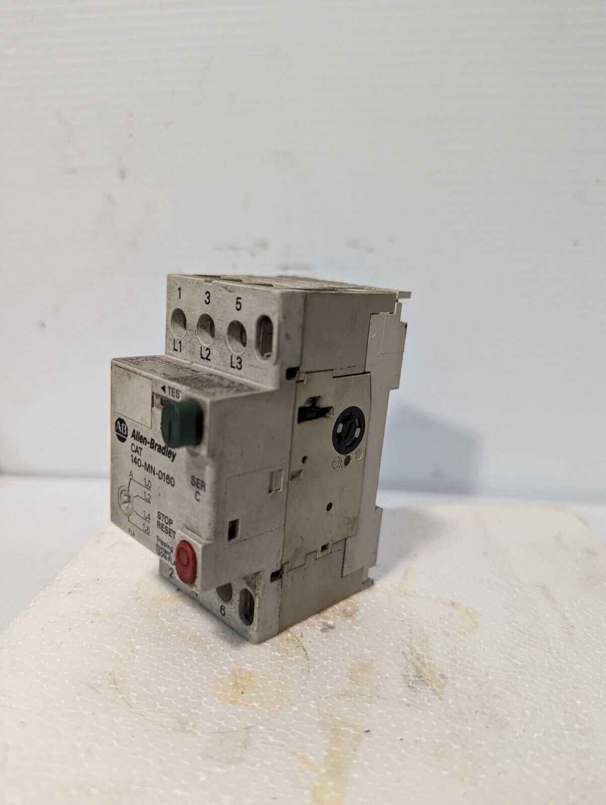 Lot of 6 Allen-Bradley 140-MN-0160 manual starters, motor protector, 1-1.6A