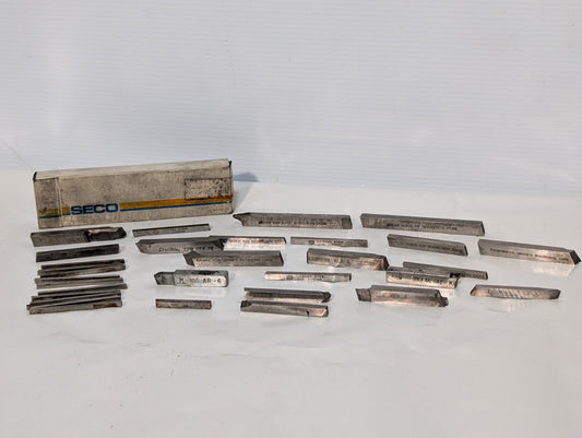(30) Seco WKE 45 Cobalt (and other) Rectangular Tool Bit Blanks