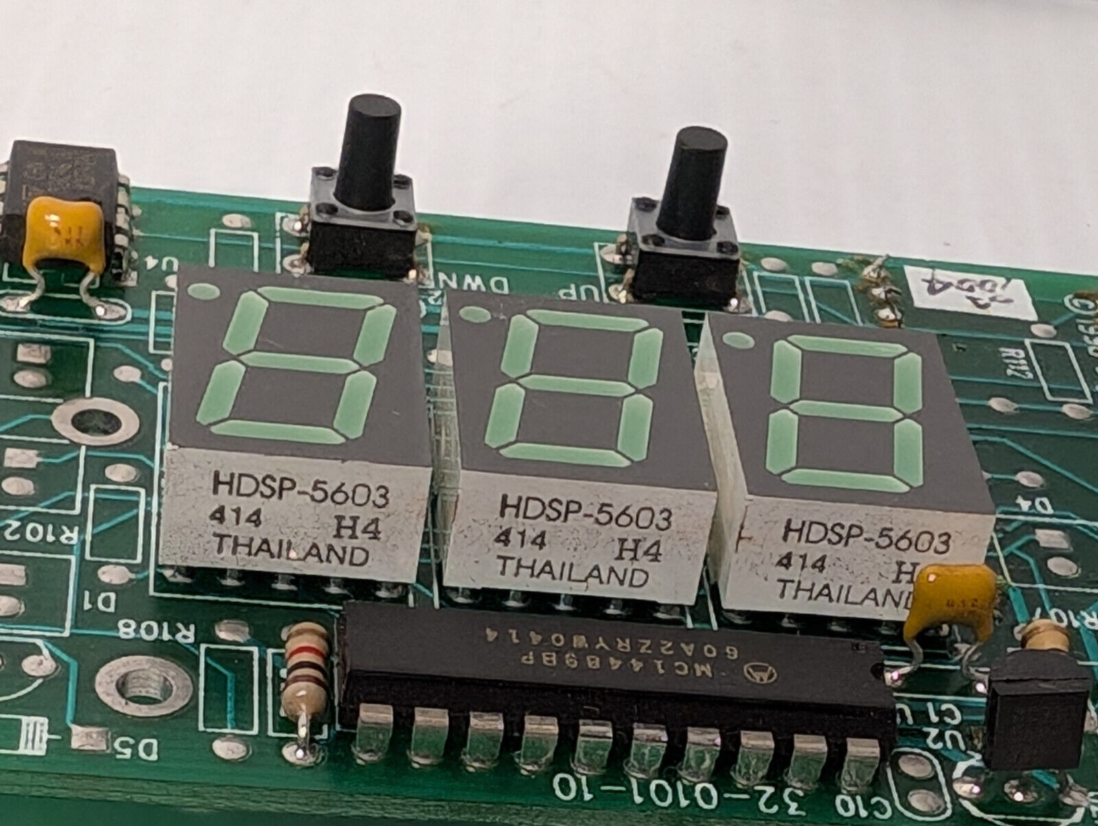 32-0101-10 Oakton Display Board -1998 Digital Control Systems- Numeric LED