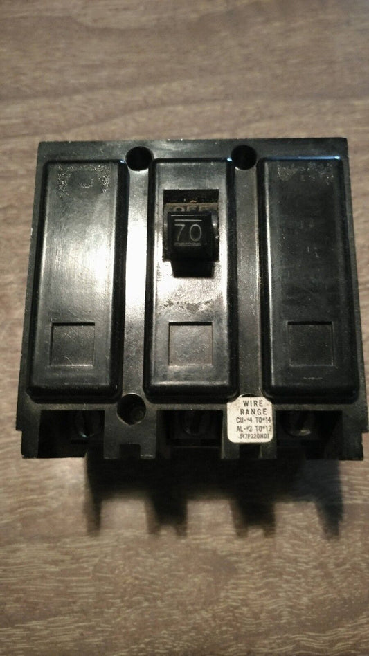 Westinghouse Type BA 70 amp BA3070H 3-pole circuit breaker