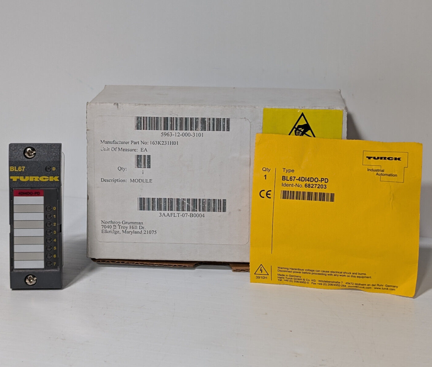 Turck BL67-4DI4DO-PD Input/Output, I/O Module -Made in Germany