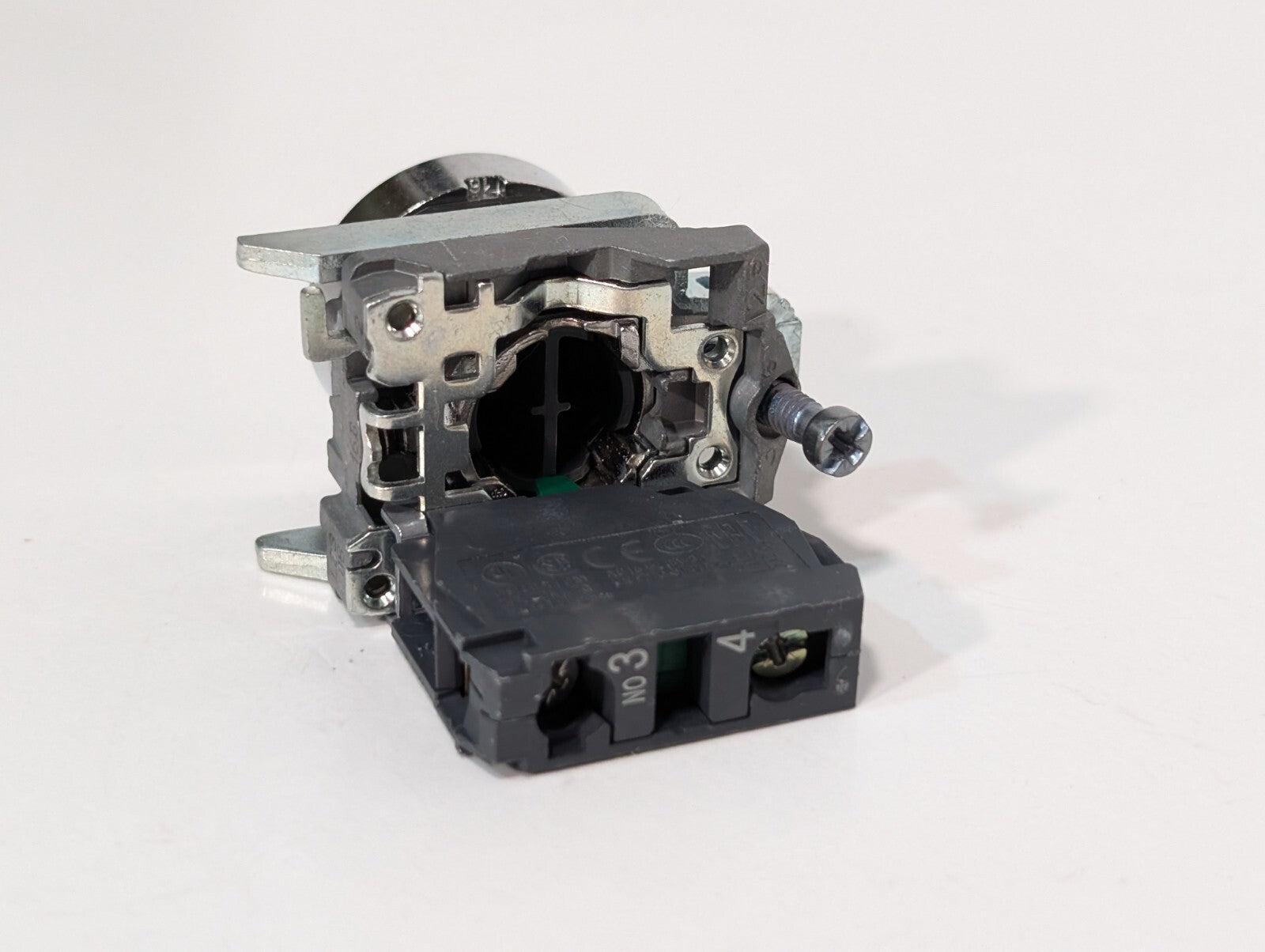 [6] Schneider Electric ZBE-101 Auxiliary Contact Block w/ Pushbutton Switch
