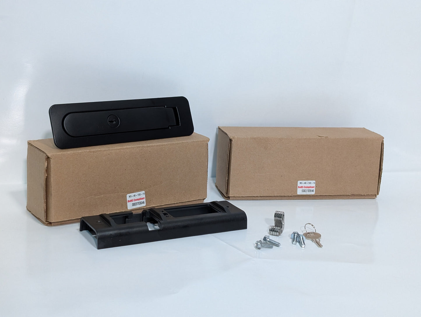 Southco M3-40-100-10 Multi-Point Compression Latch Actuator Key Lock, Zinc Alloy