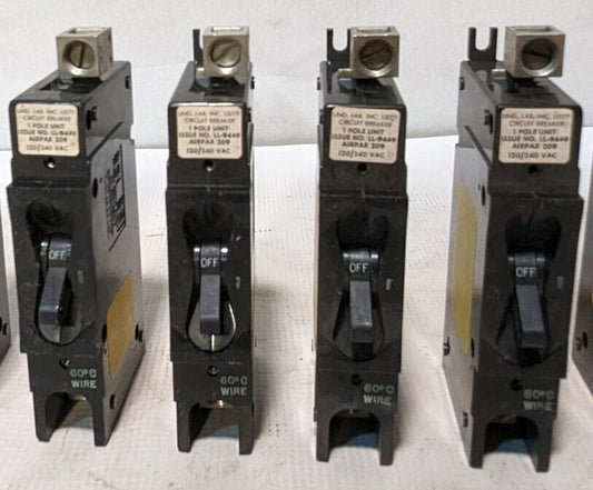 Airpax 209-1-4899-1 Circuit Breaker, 120/240 VAC, 1 Pole - Free Shipping