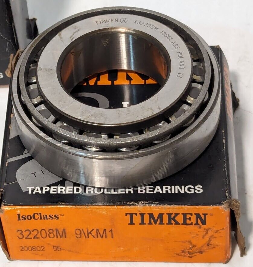 Timken 32208M 9/KM1 Tapered Roller Bearing, Tapered Single Row  - Free Shipping