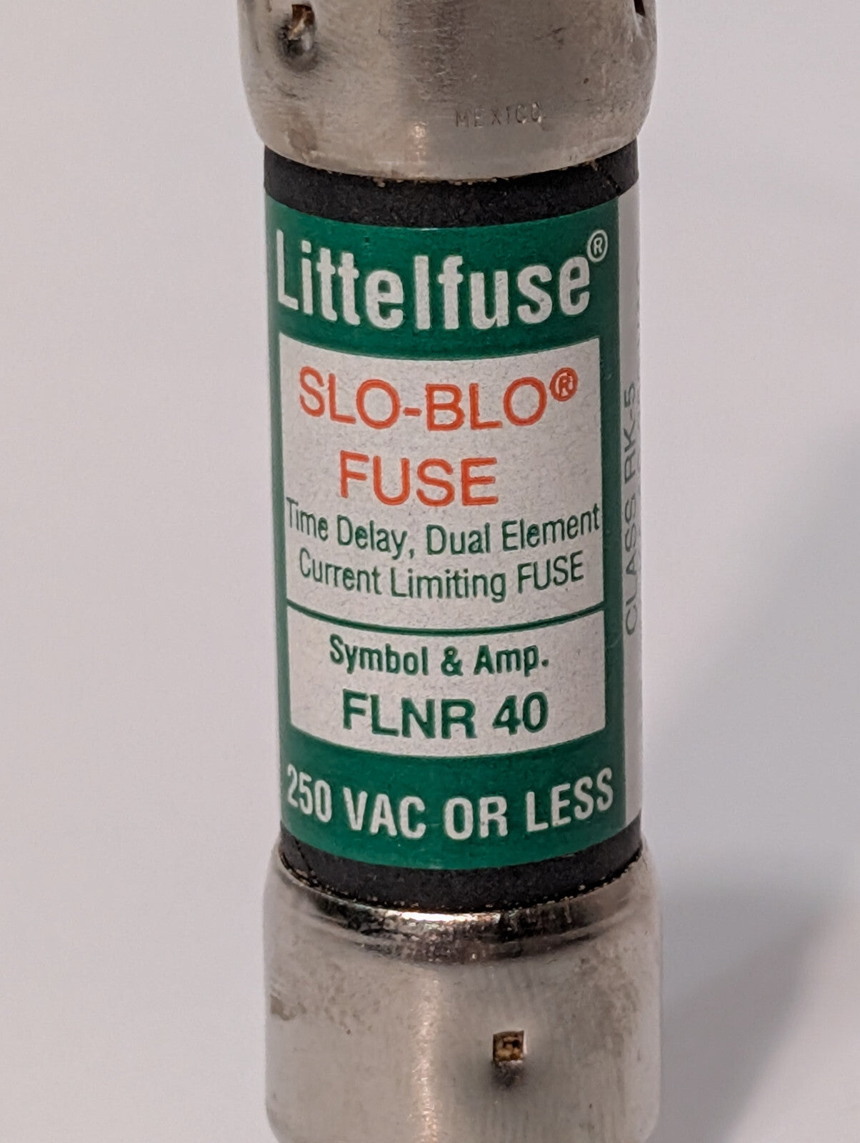 10 Count Box: Littelfuse FLNR 40, Slo-Blo Fuses, 250VAC, Class RK-5