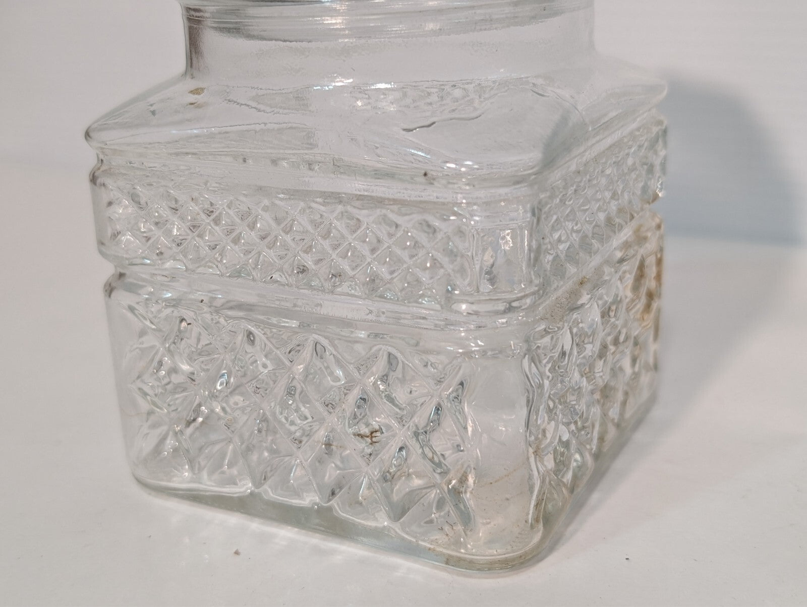 (2) Vintage Koeze Glass and KIG Canister Jars, Kitchen Storage as pictured