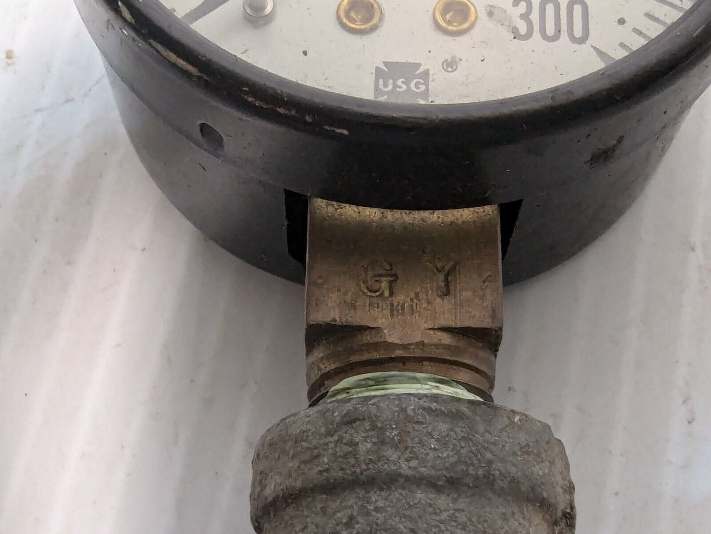 USG GY Pressure Gauge w/Fitting, 300psi, 6" - Free Shipping+Returns