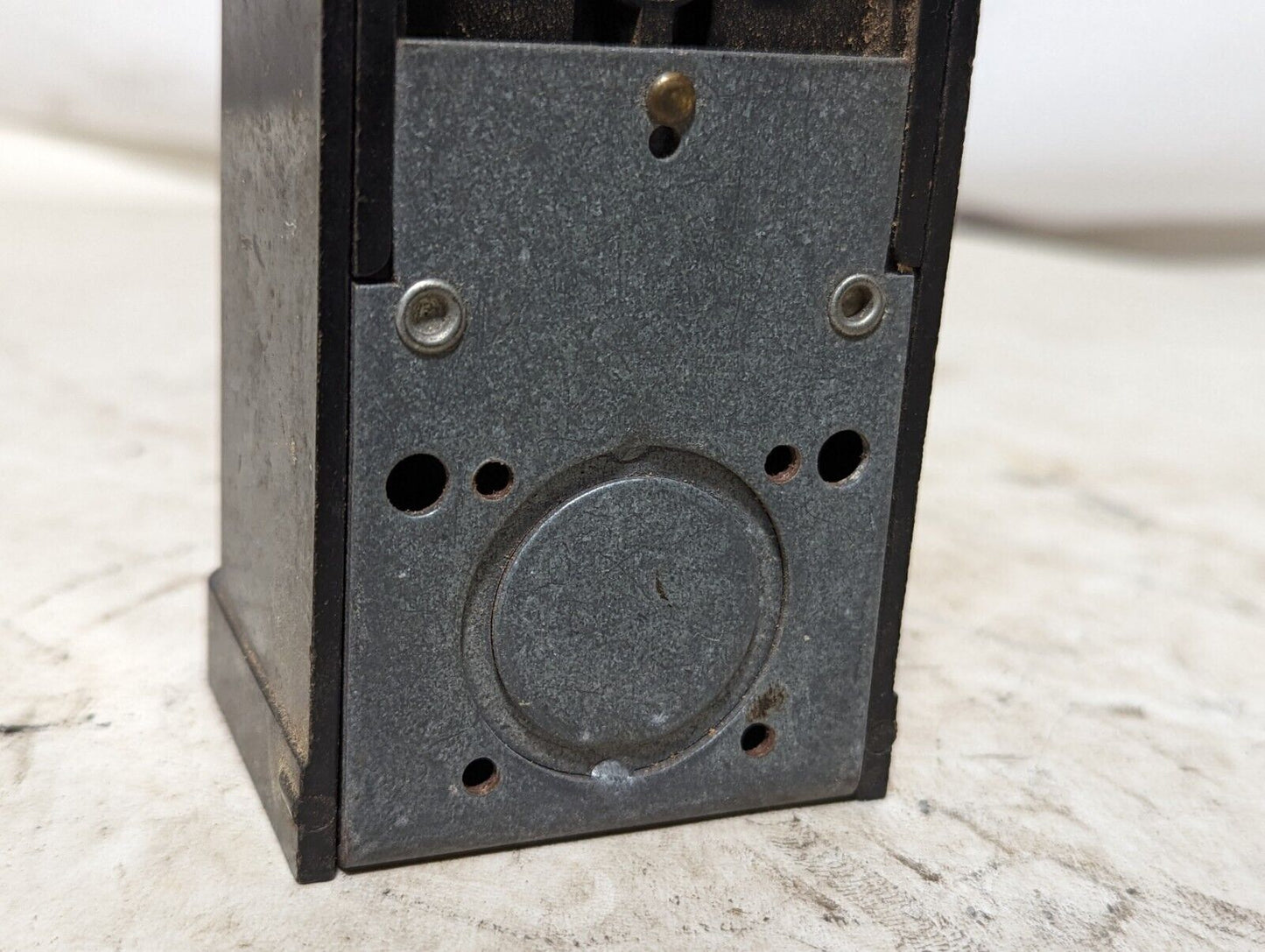 Lot of 2 vintage black Leviton 50A, 250V surface mount receptacles as pictured