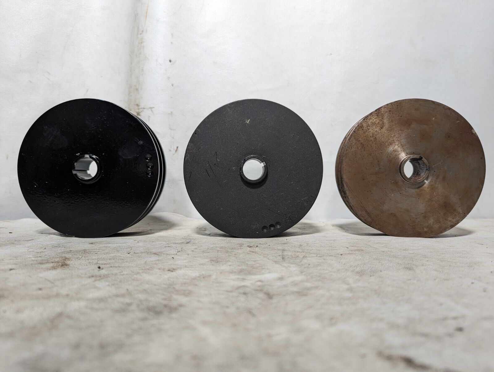 5.75 inch OD double groove pulley as pictured