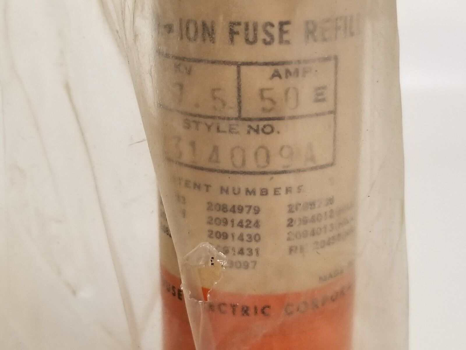 Westinghouse BA-200 13104015 200E Boric Acid Power Fuse Refill, New OldStock